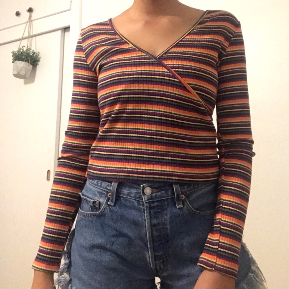 stripped knitted top